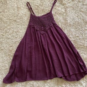 Maroon spaghetti strap!